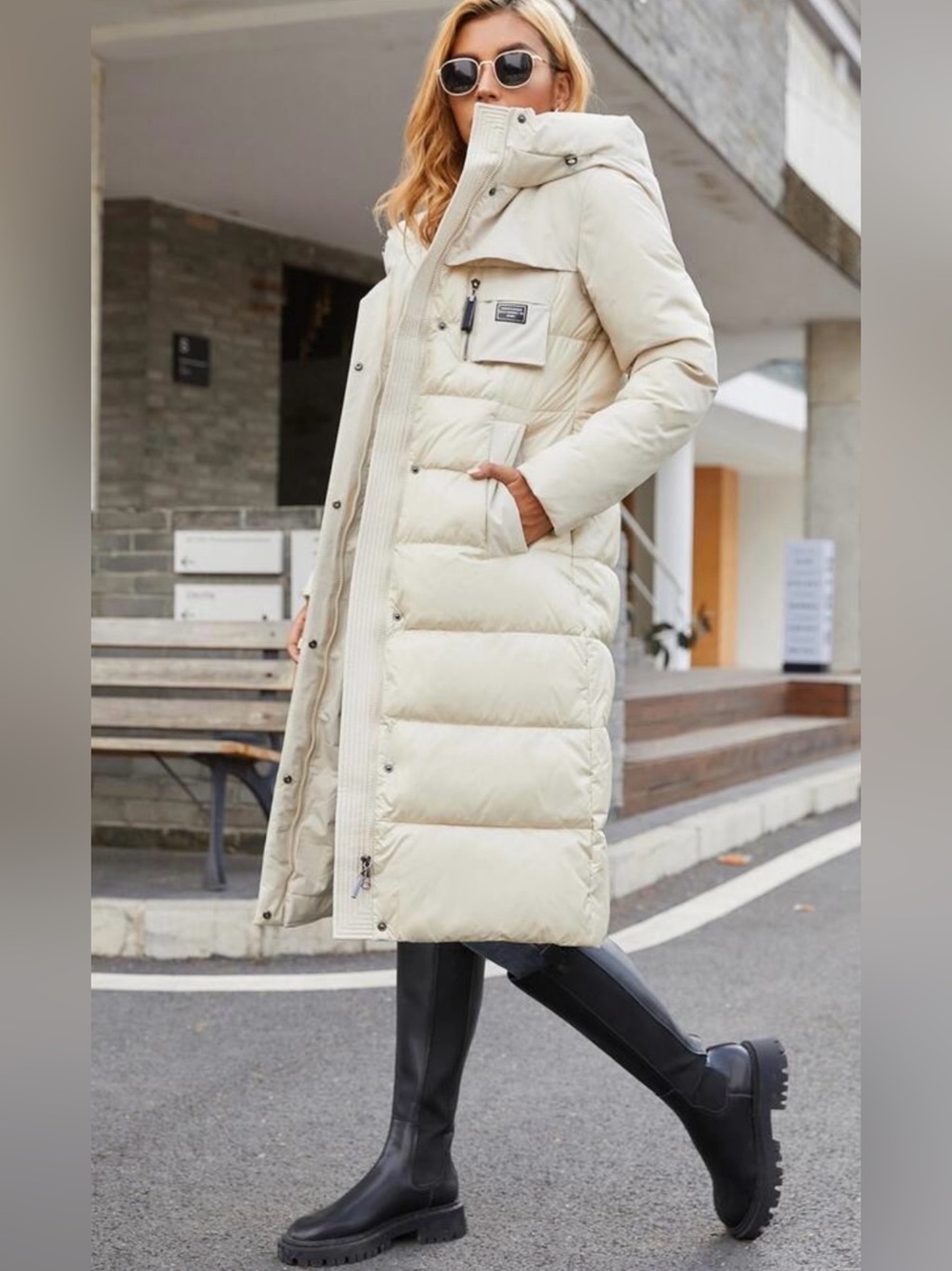 GASMAN  Women's Long Down Jackets Winter Warm Thick Puffer